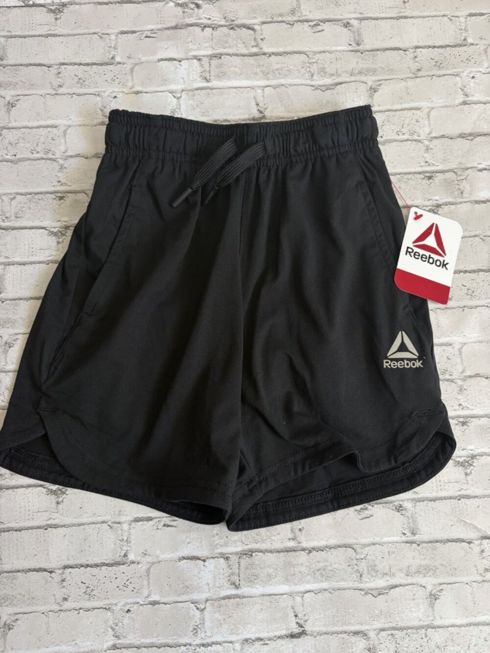 Reebok Boys Black Athletic Shorts Size 4/5 NWT